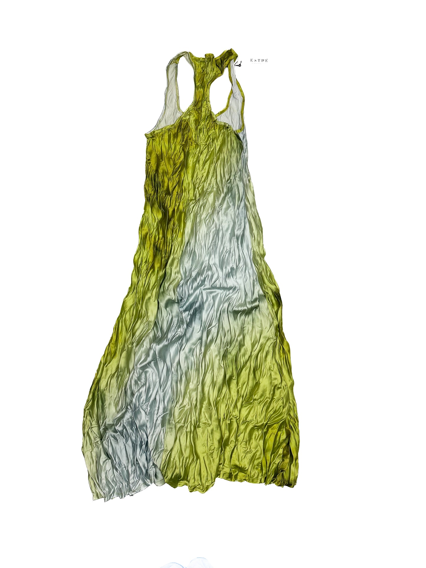 ESTHE Green gradient summer dress