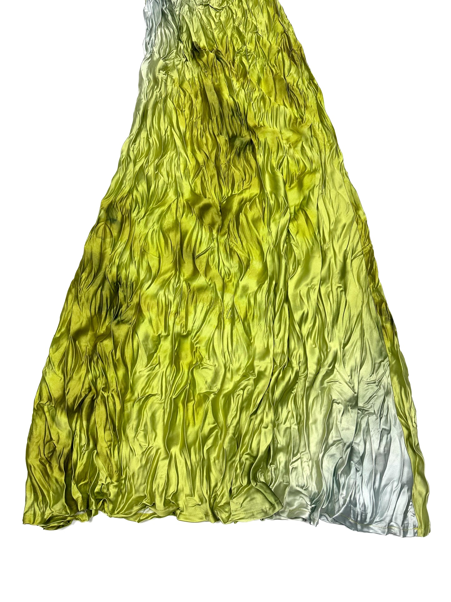 ESTHE Green gradient summer dress