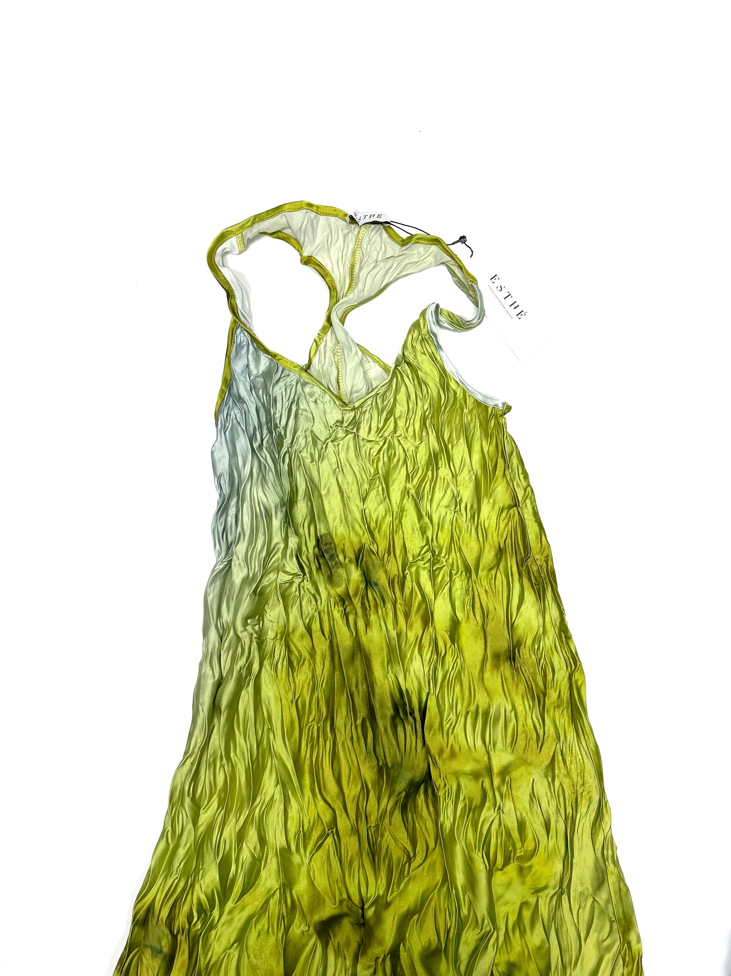 ESTHE Green gradient summer dress