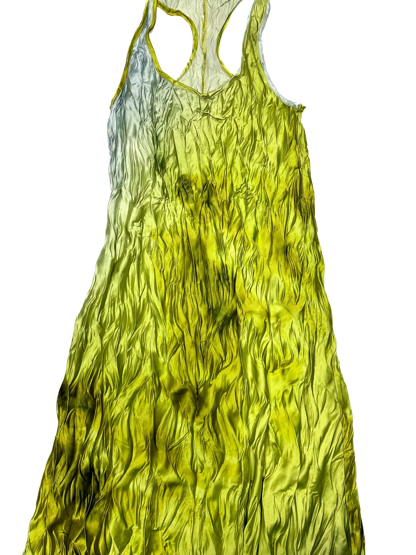 ESTHE Green gradient summer dress