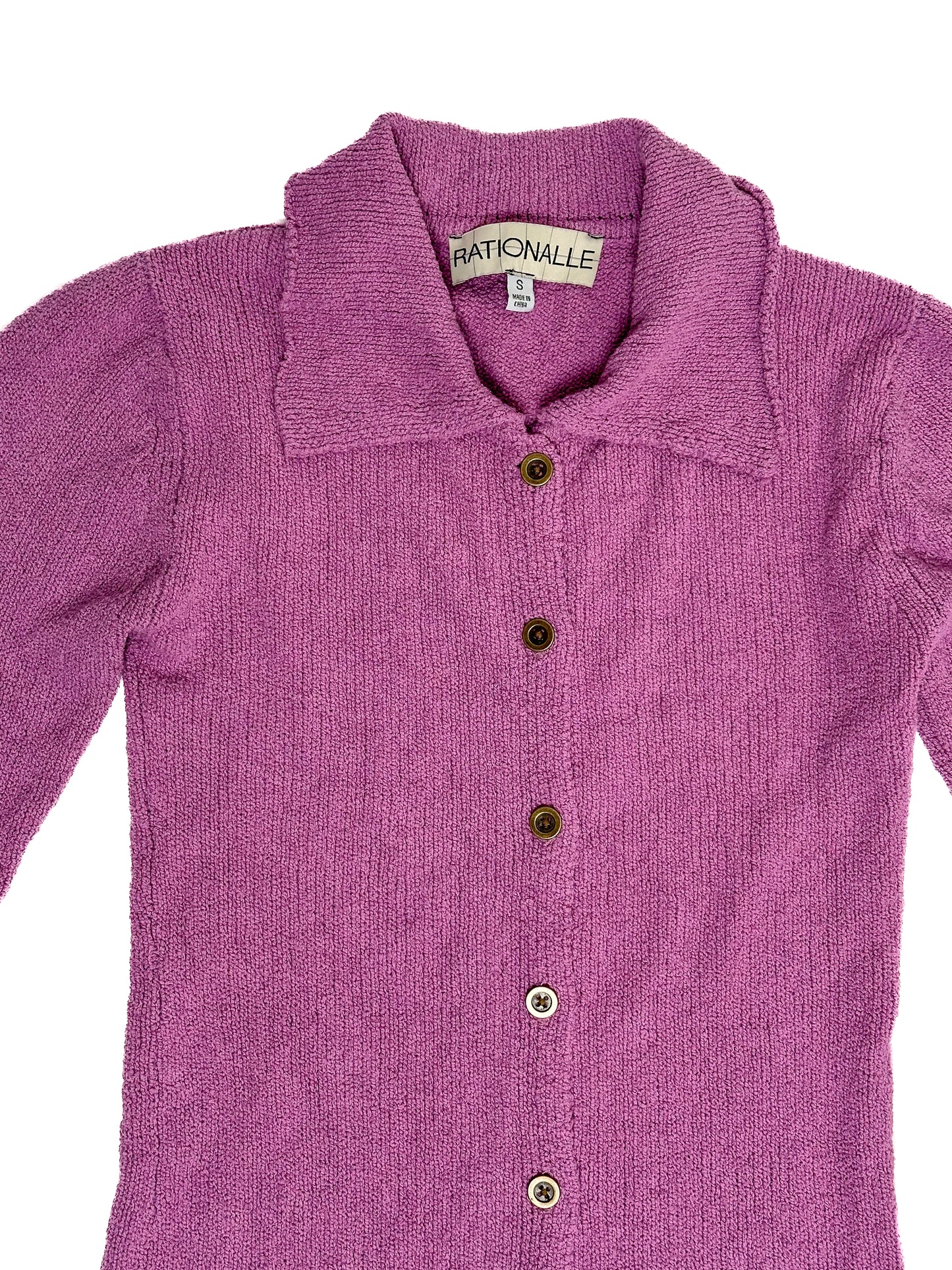 Purple Knitted Shirt