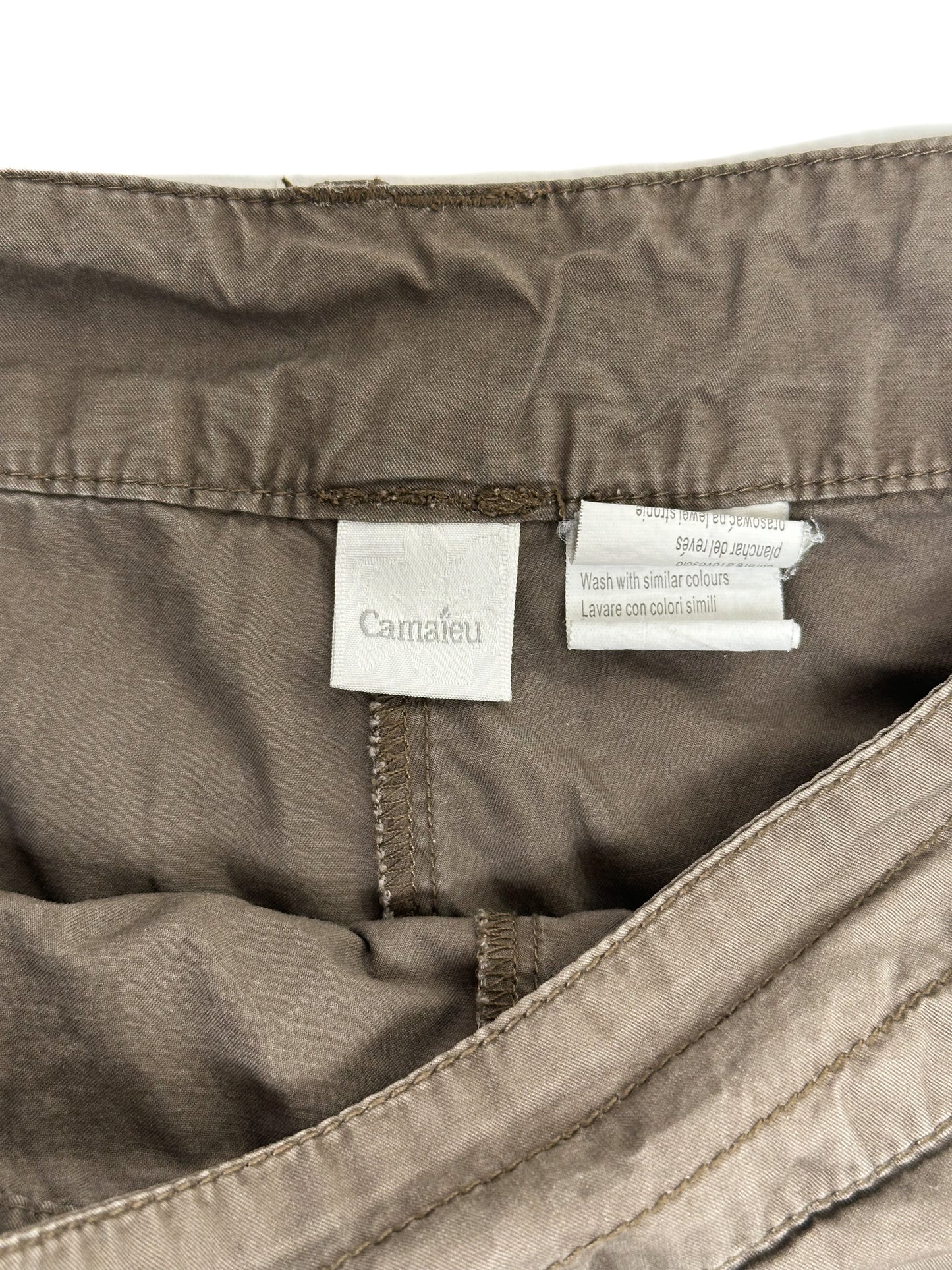 Mini Brown Utility Skirt